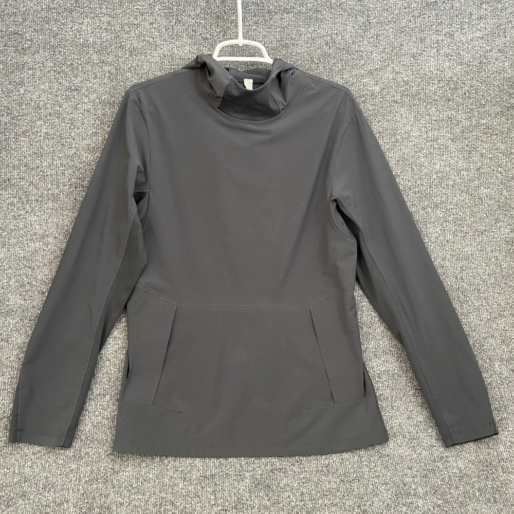 Lululemon Chill Motion Performance Hoodie Mens Sz S Gray Athletic Front Pocket